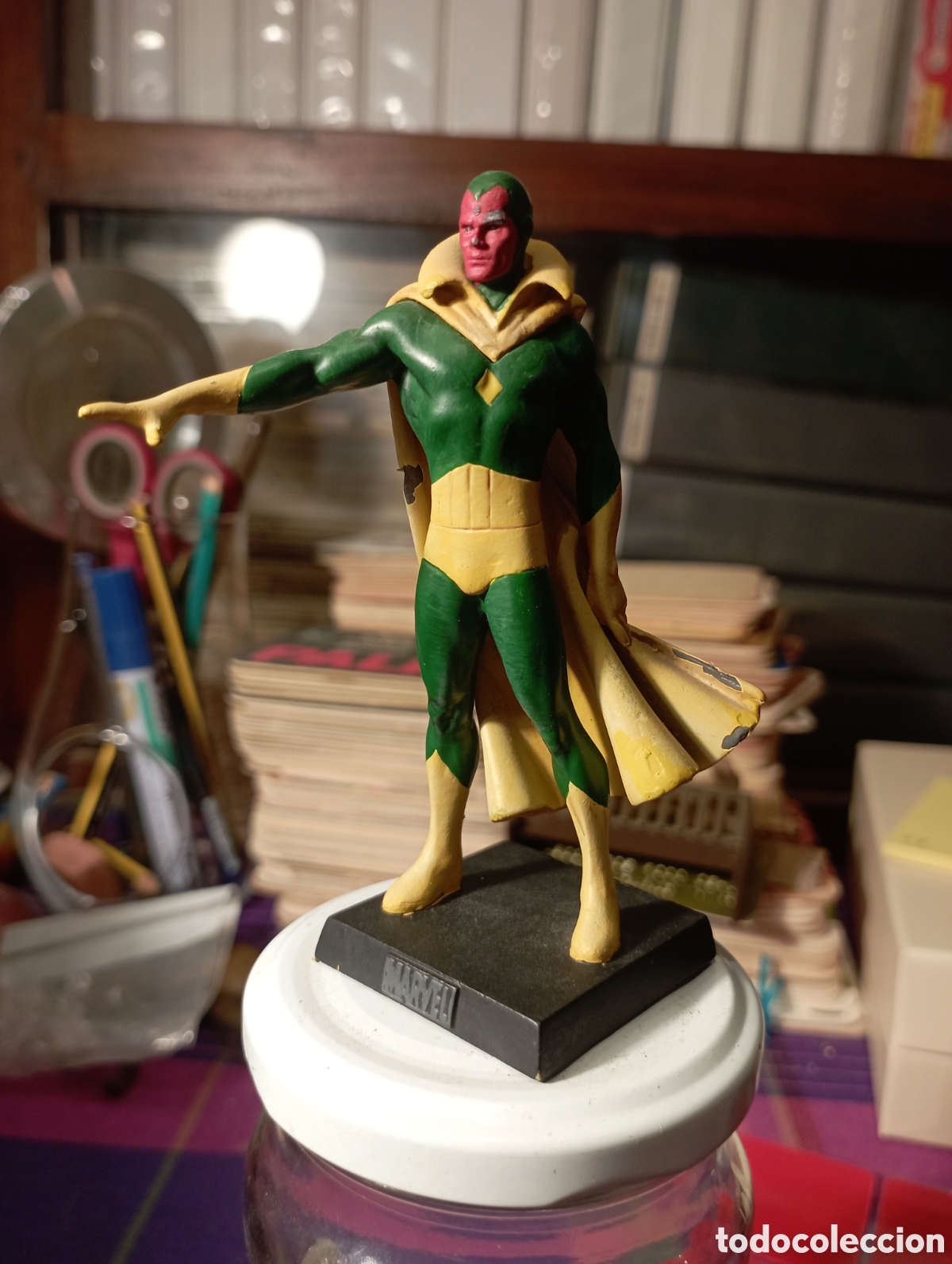 Figuras de Goma y PVC: Figura de plomo Marvel. Visi&oacute;n, Sobre 10 cm