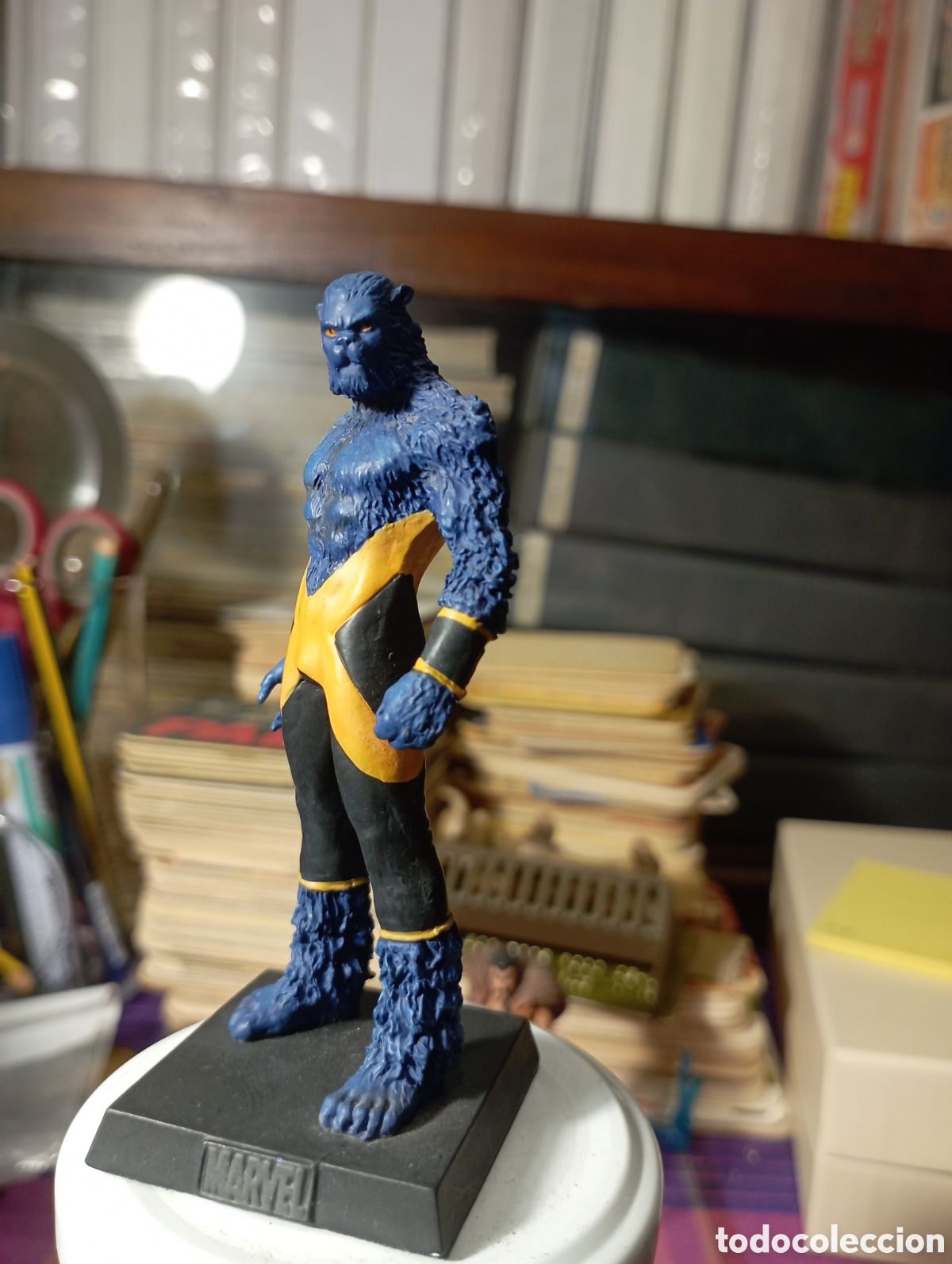 Gummi- und PVC-Figuren: Figura de plomo Marvel. Bestia, Sobre 10 cm