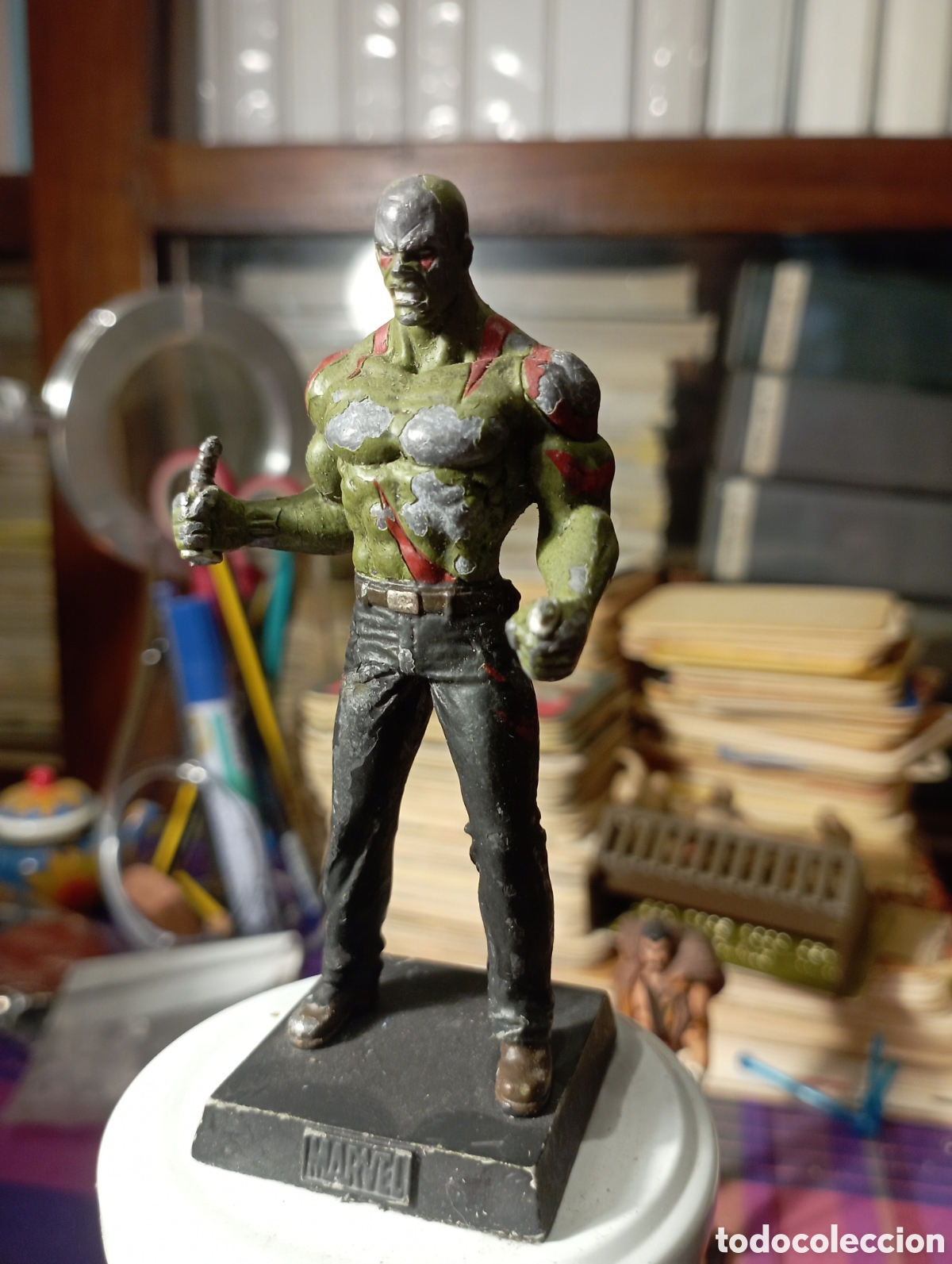 Gummi- und PVC-Figuren: Figura de plomo Marvel. Drax el destructor, Sobre 10 cm