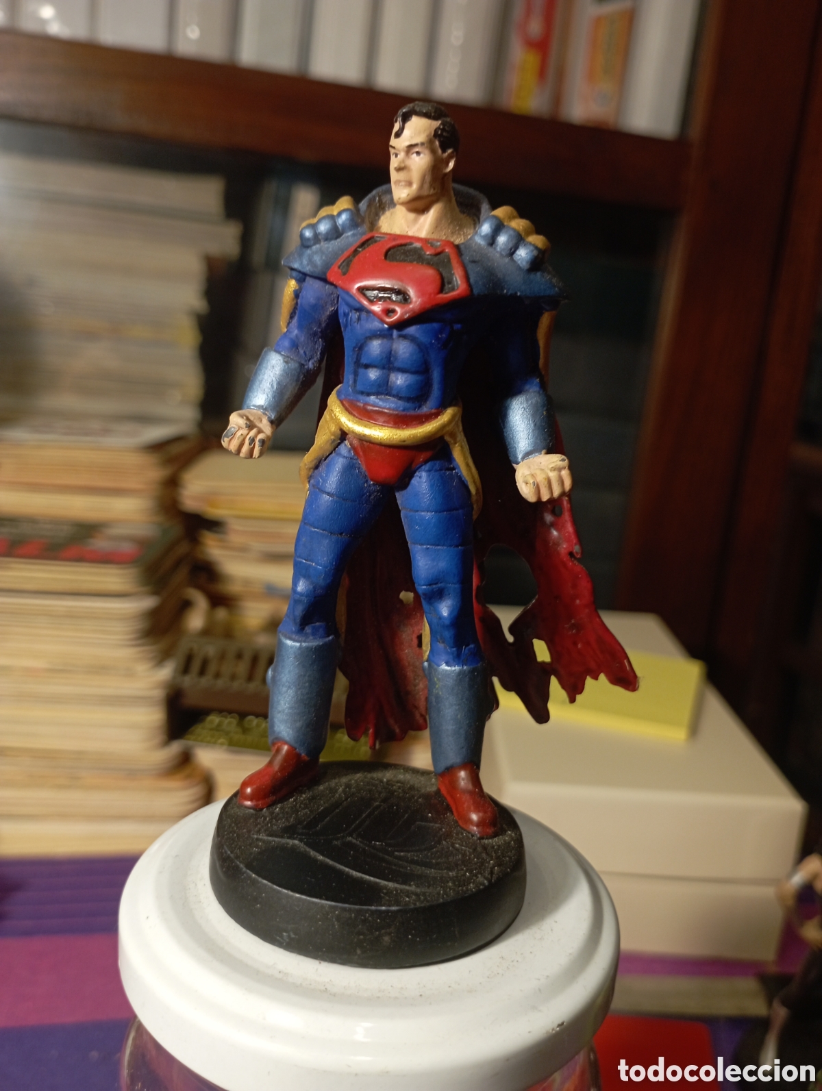 Rubber and PVC Figures: Figura de plomo DC. Superboy, Sobre 10 cm