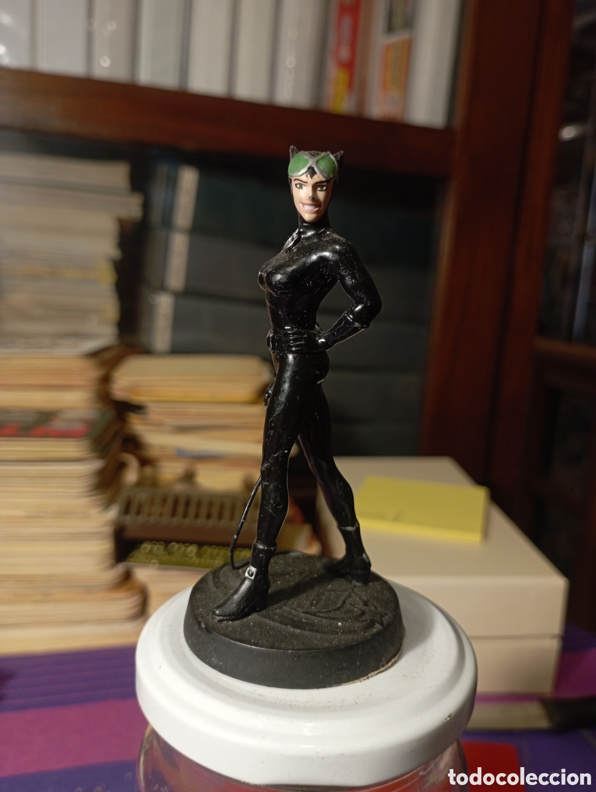 Figuras de Goma y PVC: Figura de plomo DC. Gatubela, Sobre 10 cm