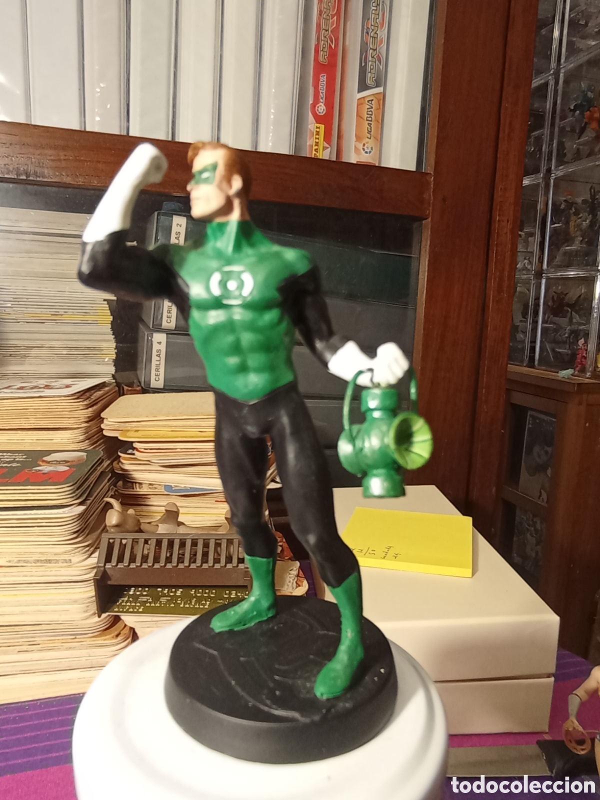 Figuras de Goma y PVC: Figura de plomo DC. Linterna verde, Sobre 10 cm