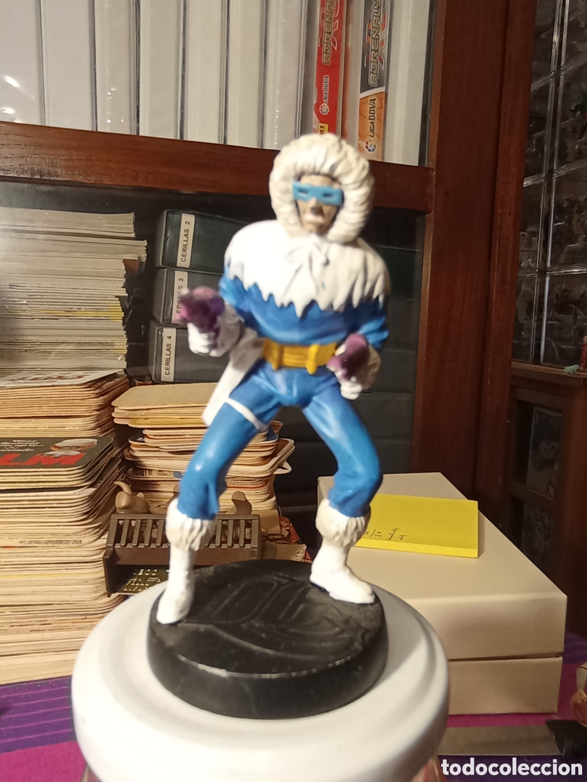 Figuras de Goma y PVC: Figura de plomo DC. Capitan Cold, Sobre 10 cm