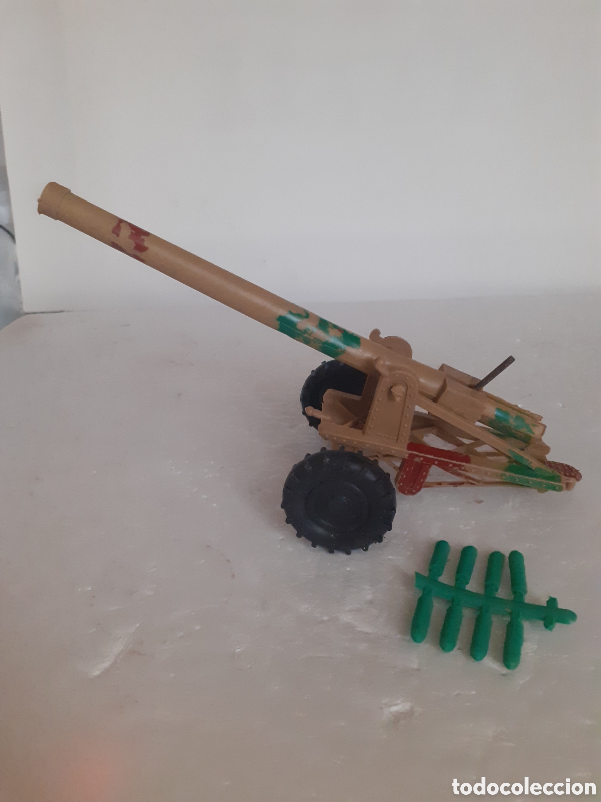Figuras de Goma y PVC: FIGURA CA&Ntilde;ON AFRIKA KORPS PLASTICO CON MUNICION PECH,REAMSA,JECSAN