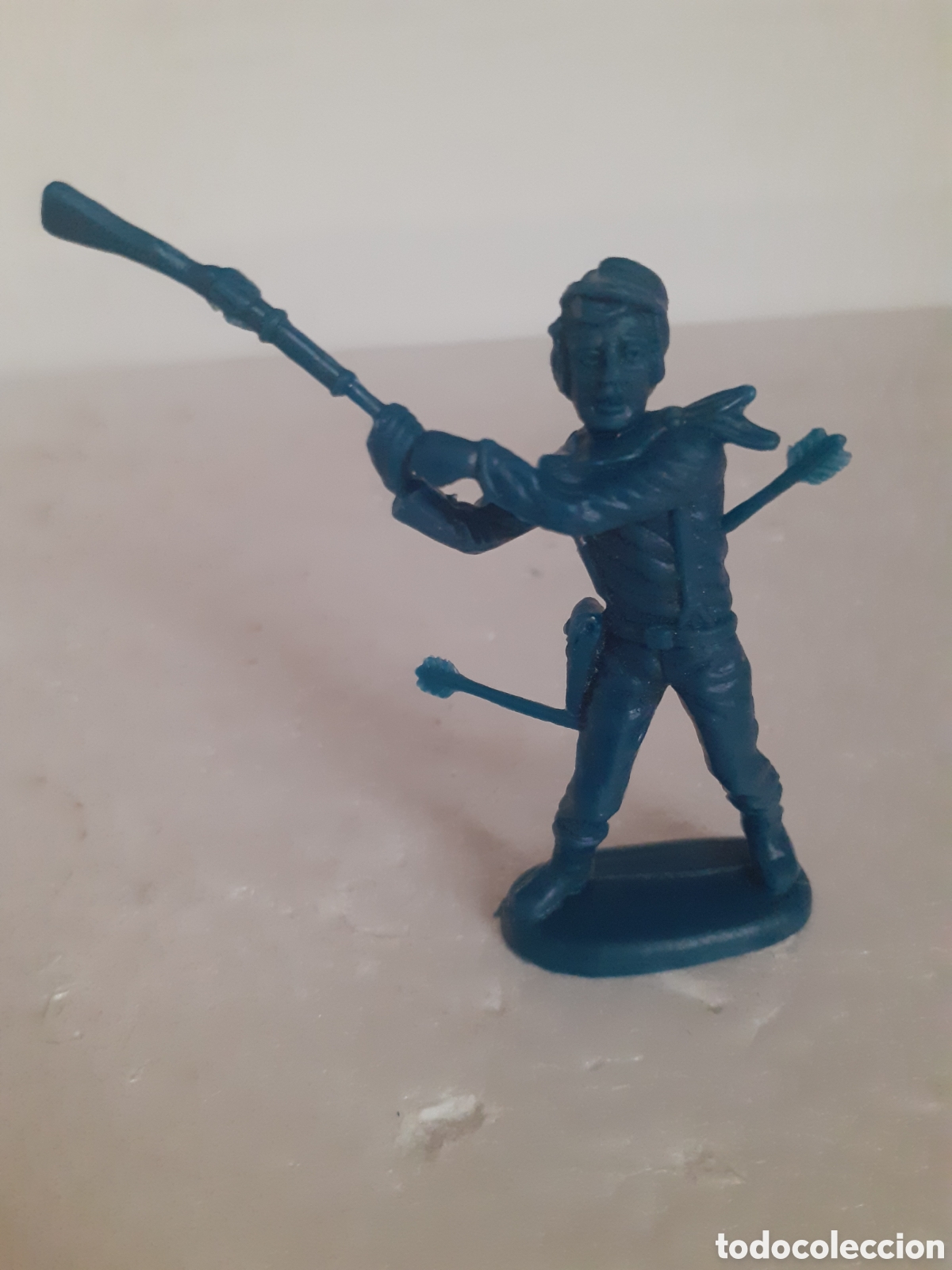 Figuras de Goma y PVC: FIGURA SOLDADO YANKEE GENERAL CUSTER RARO ATLANTIC JECSAN REAMSA PECH