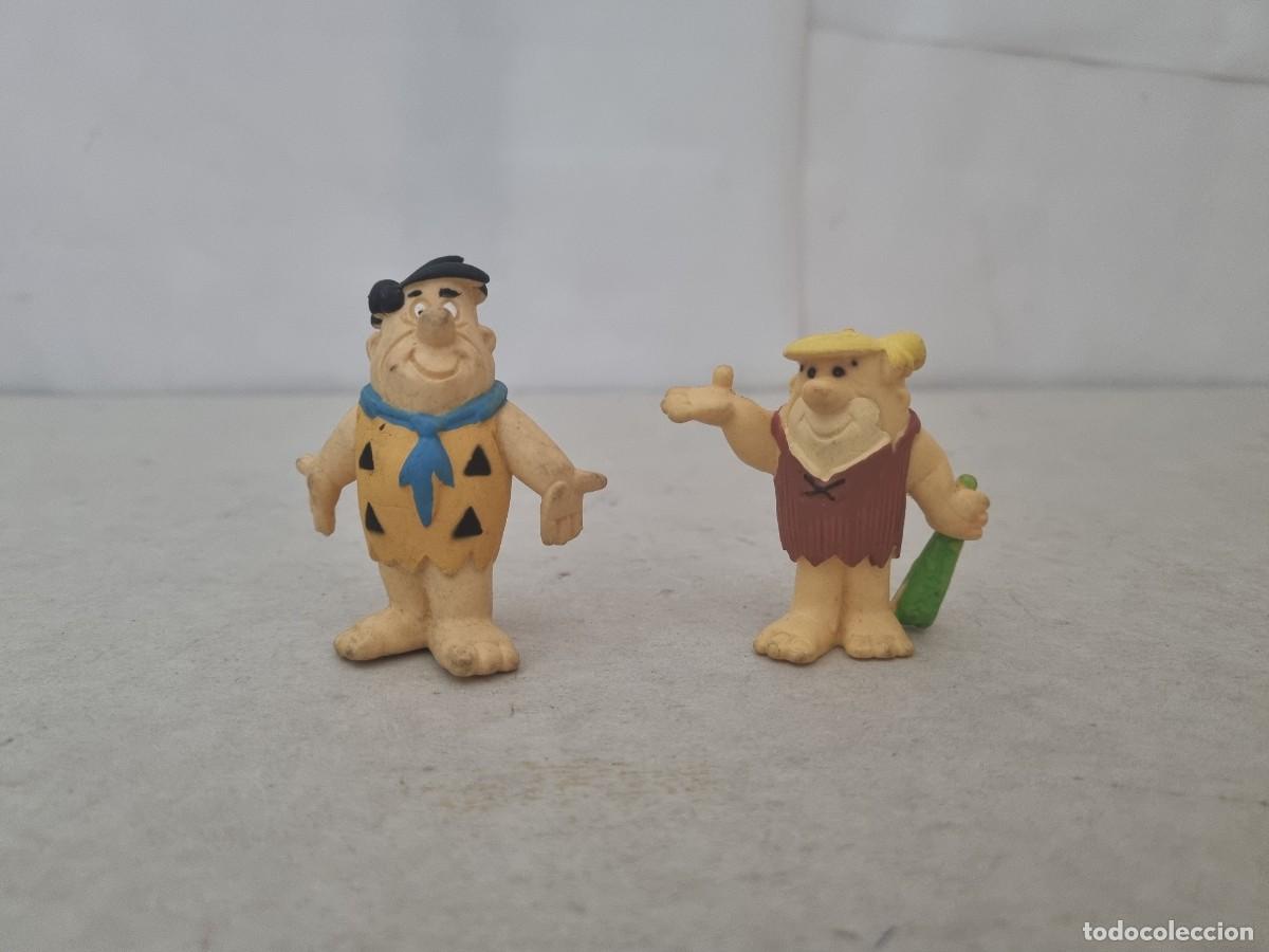 Figuras de Goma y PVC: Lote de 2 figuras Pedro Picapiedra y Pablo M&aacute;rmol de Shell 1994