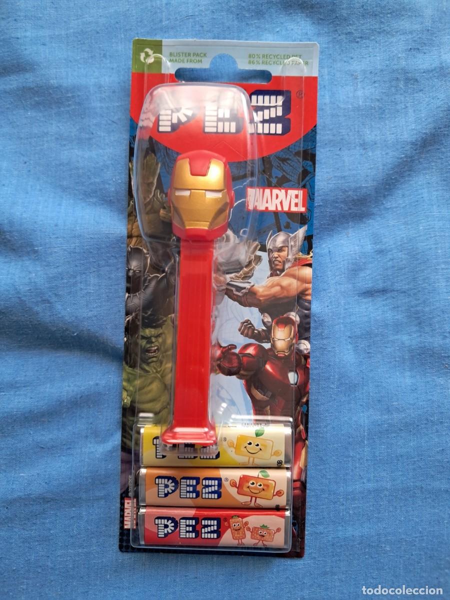 Figuras de Goma y PVC Dispensador PEZ: DISPENSADOR DE CARAMELOS PEZ DE IRON MAN