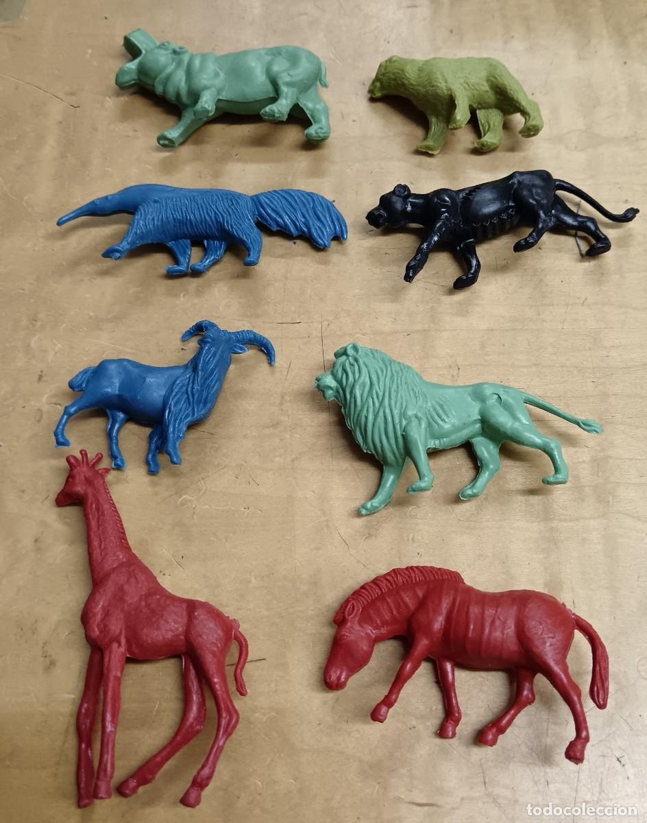Figuras de Goma y PVC: 8 FIGURAS SURTIDAS ANIMALES DETERGENTES PERSAN