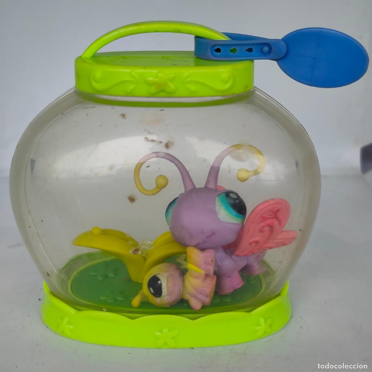 Figuras de Goma y PVC: Littlest Pet Shop Pet Pairs mariposa y oruga 2005