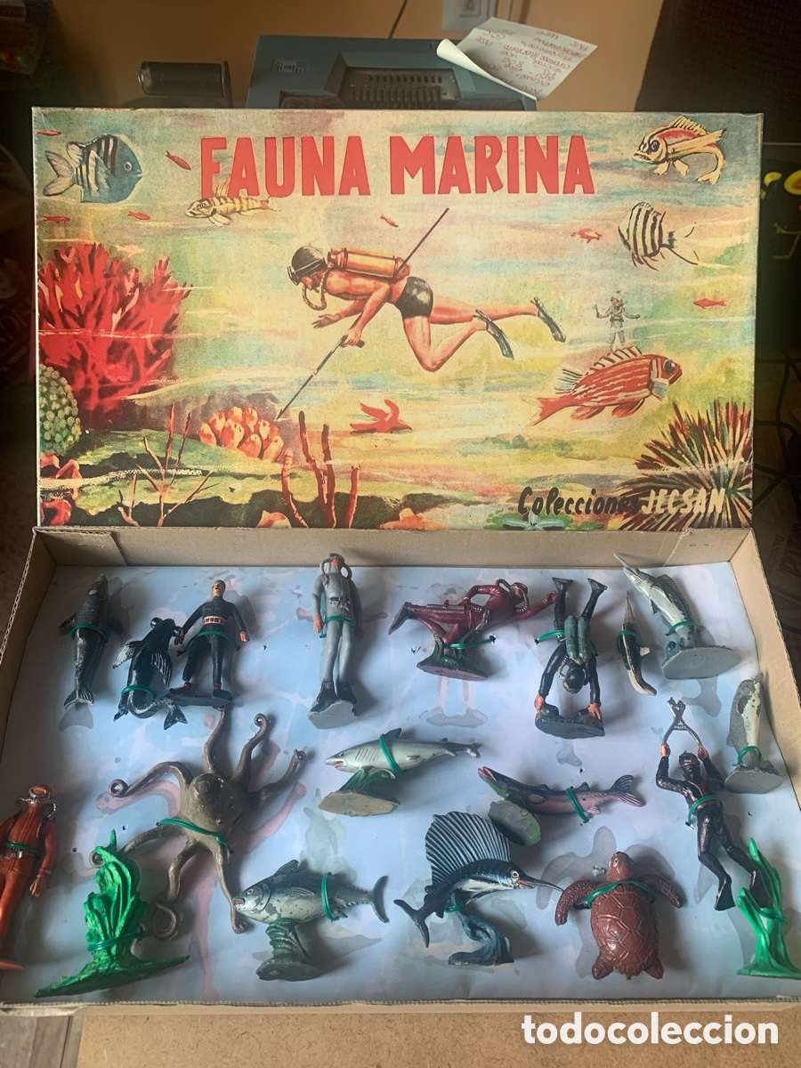 Figuras de Goma y PVC: CAJA FAUNA MARINA DE JECSAN.