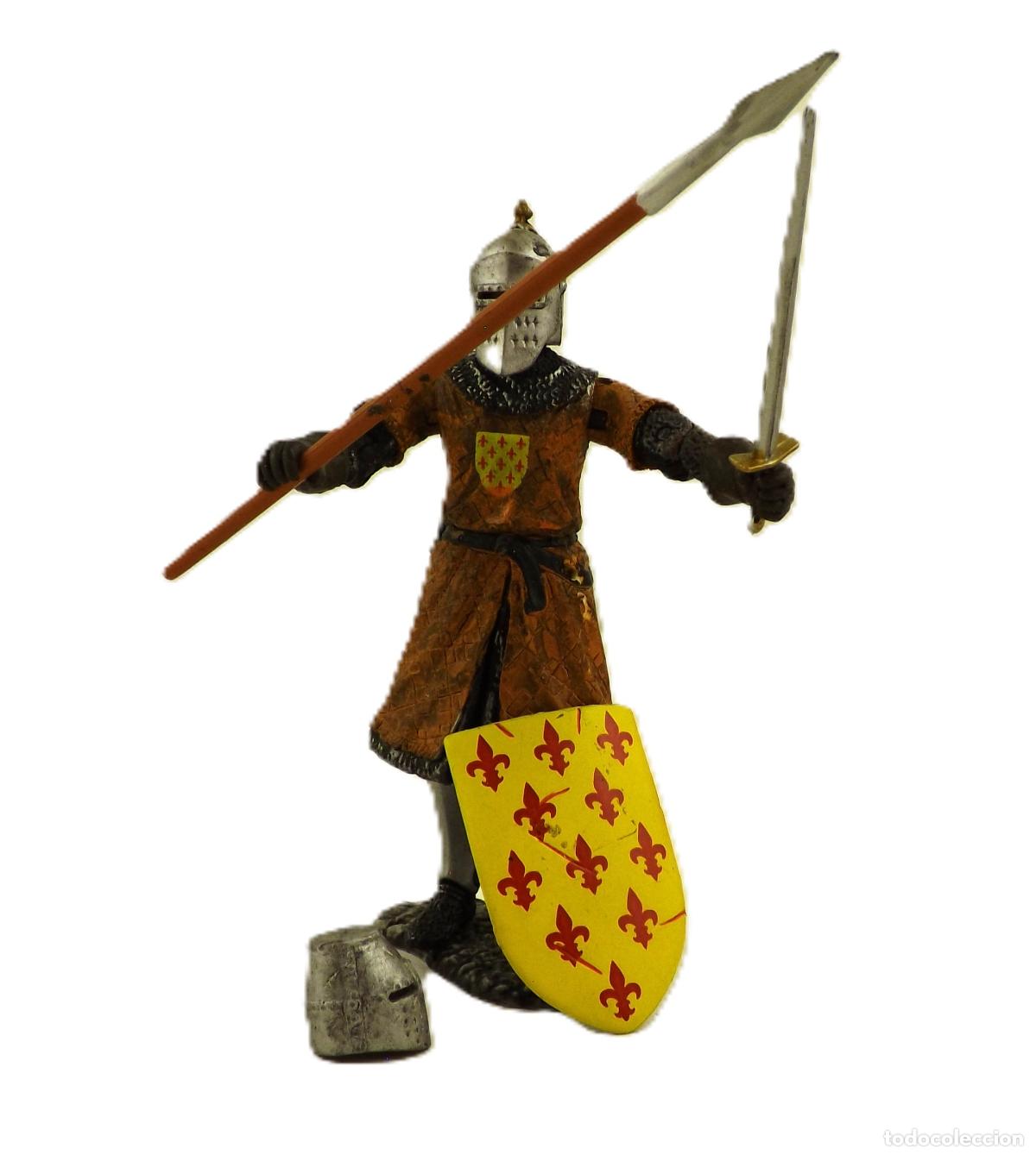 Figuras de Goma y PVC: Figura articulada Guerrero Caballero Edad Media