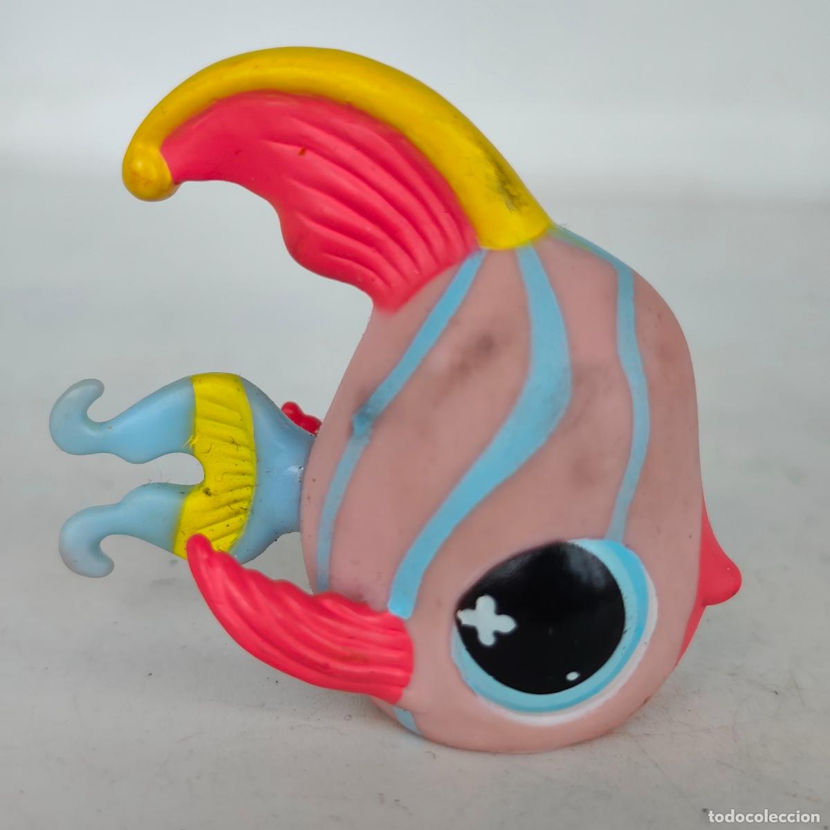 Figuras de Goma y PVC: Littlest Pet Shop Pink & Blue ANGEL FISH # 884 LPS