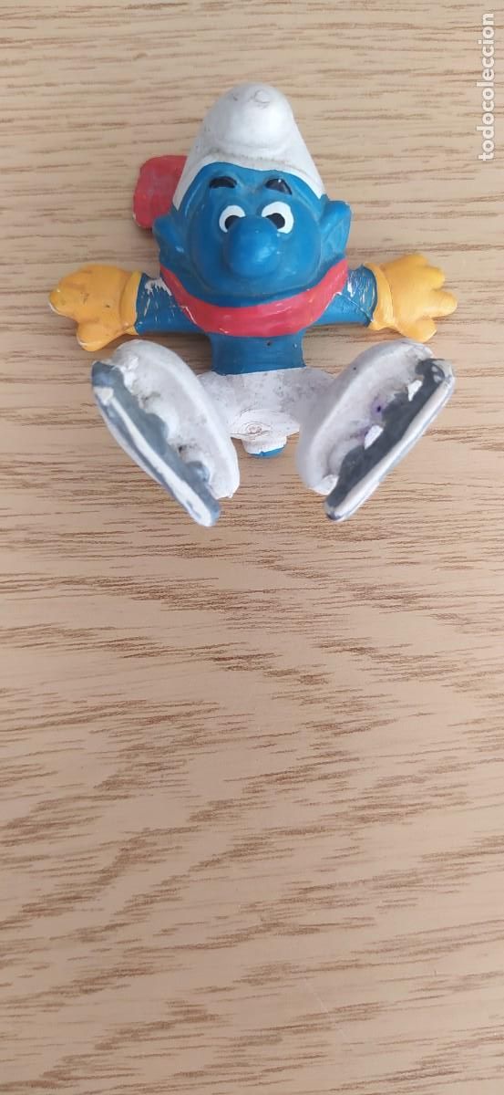 Figuras de Goma y PVC: PVC LOS PITUFOS PATINAJE SMURFS