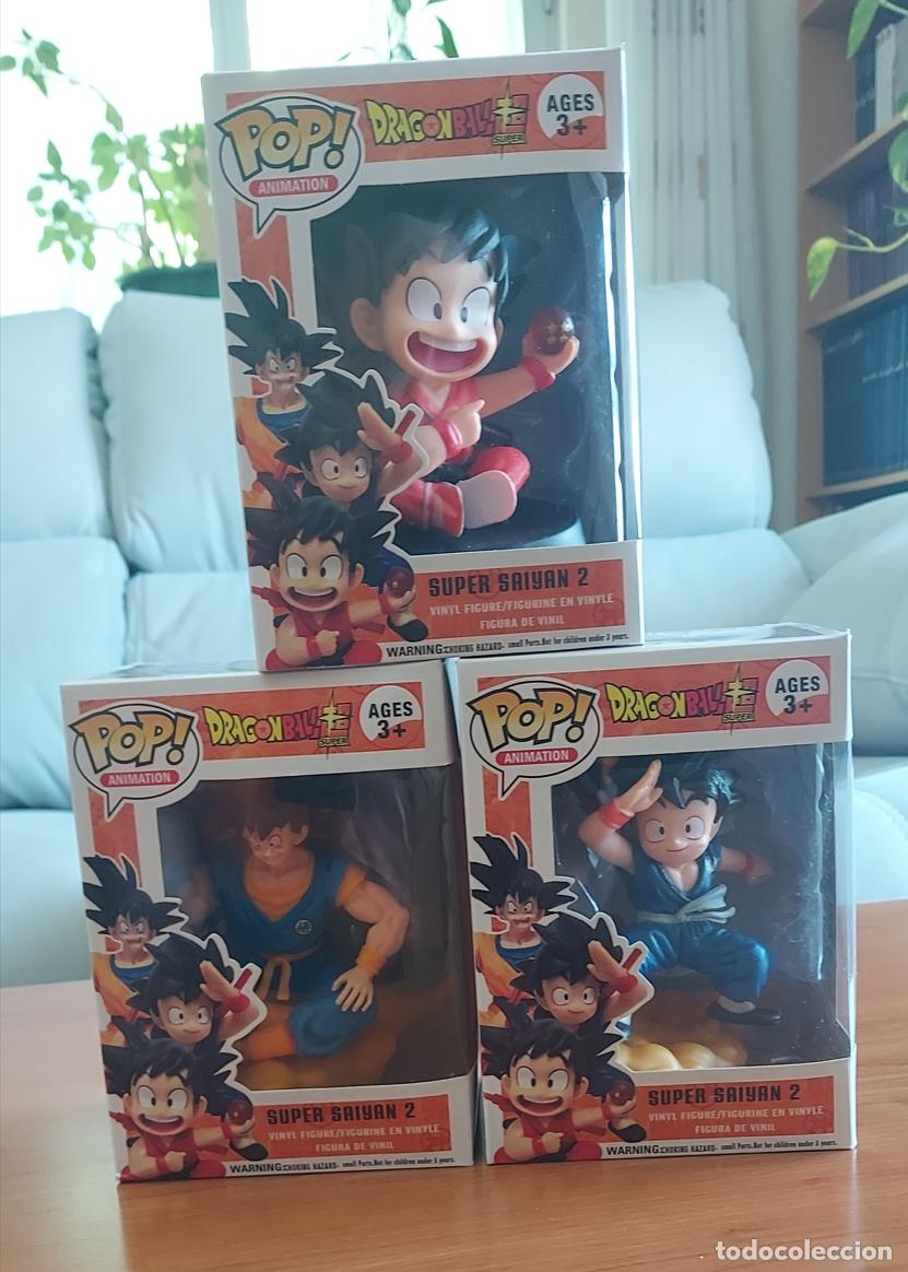 Figuras de Goma y PVC: Lote 3 Figuras Vinilo Dragon Ball Super Saiyan 2 &middot; Con Caja