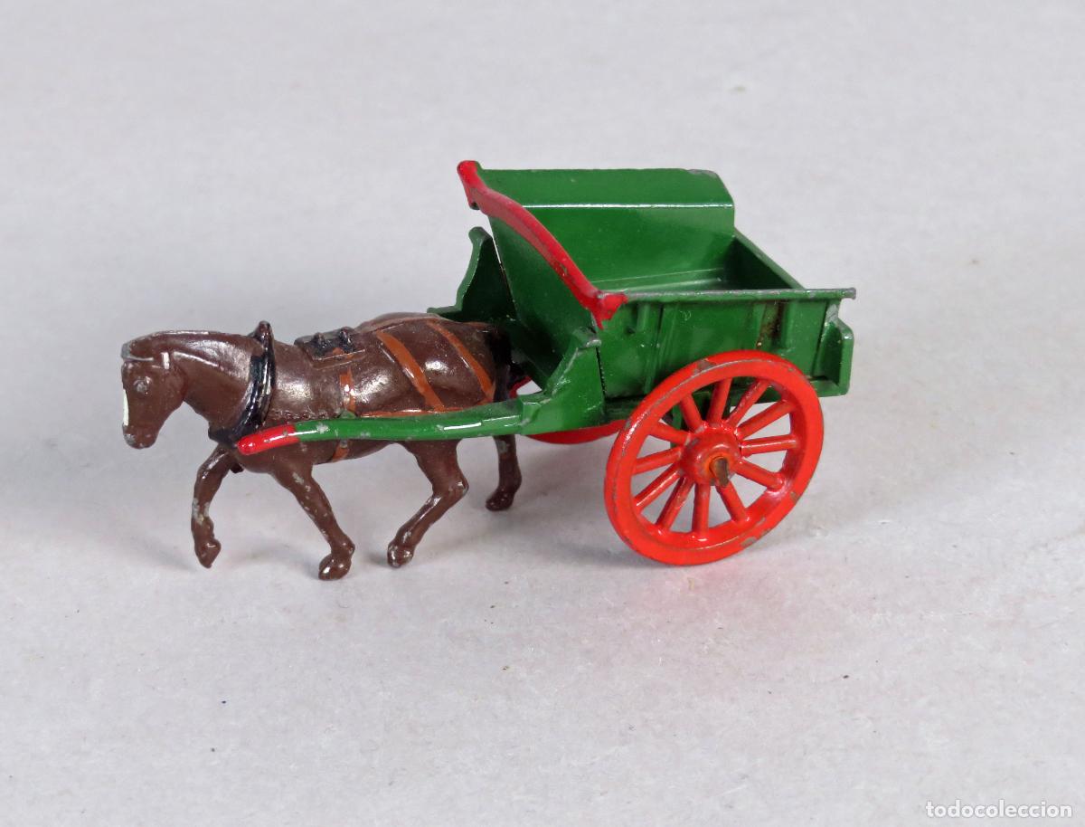 Figuras de Goma y PVC: Carreta caballo Farm Cart Britains Lilliput England metal a&ntilde;os 30 - 40