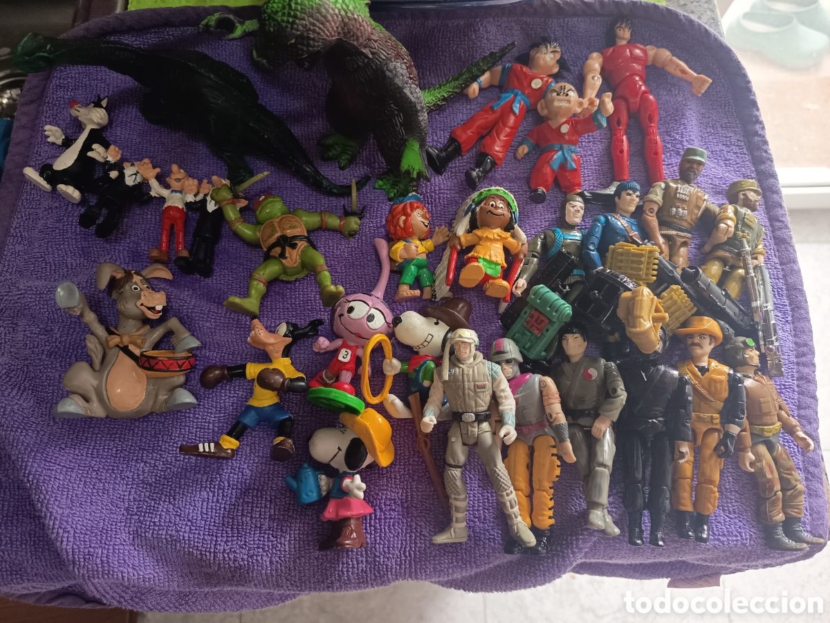 Figuras de Goma y PVC: Lote juguetes antiguos