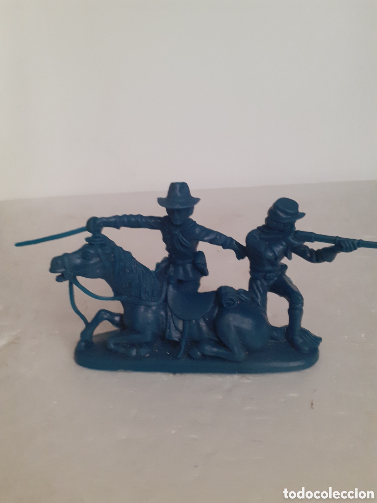 Figuras de Goma y PVC: FIGURA GENERAL CUSTER YANKEE NORDISTA BATALLA LITTLE BIG HORN PLASTICO ATLANTIC ,REAMSA,JECSAN
