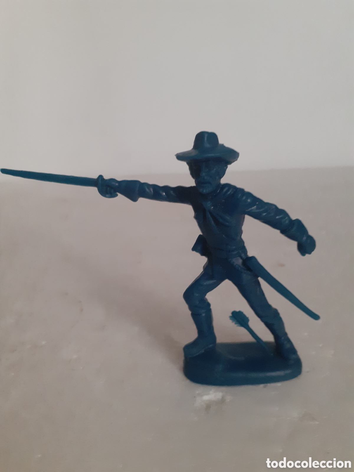 Figuras de Goma y PVC: FIGURA GENERAL CUSTER PLASTICO BATALLA LITTLE BIG HORN ATLANTIC,REAMSA,JECSAN