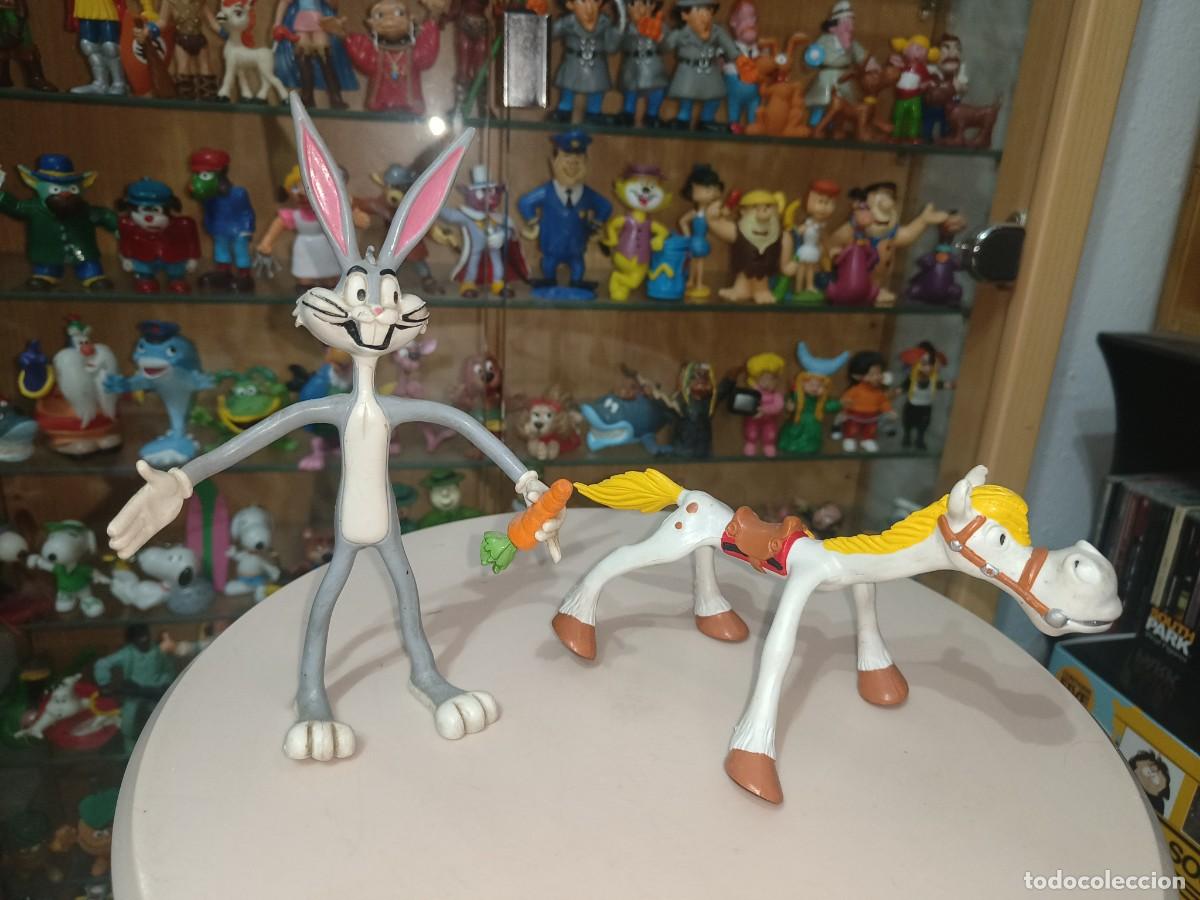 Figuras de Goma y PVC: Ocasion ! 2 antiguas figuras goma pvc Flexi Bug Bunny Y Jolly Jumper Comics Spain a&ntilde;os 80 90