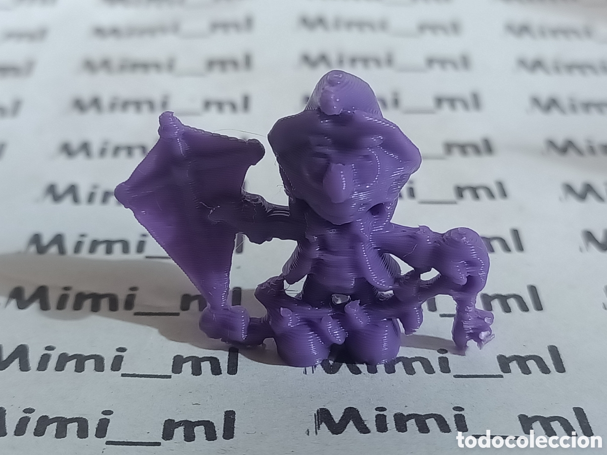 Figuras de Goma y PVC: Figura tipo dunkin pitufo hist&oacute;rico en impresi&oacute;n 3d 3 cm aprox smurfs