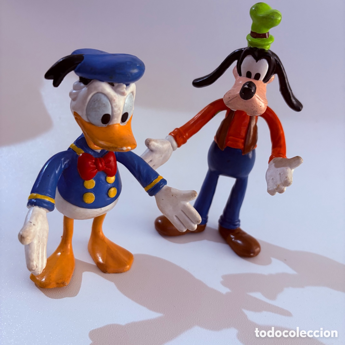 Figuras de Goma y PVC: lote mu&ntilde;eco figura pvc applause disney goofy y pato donald 15 cm