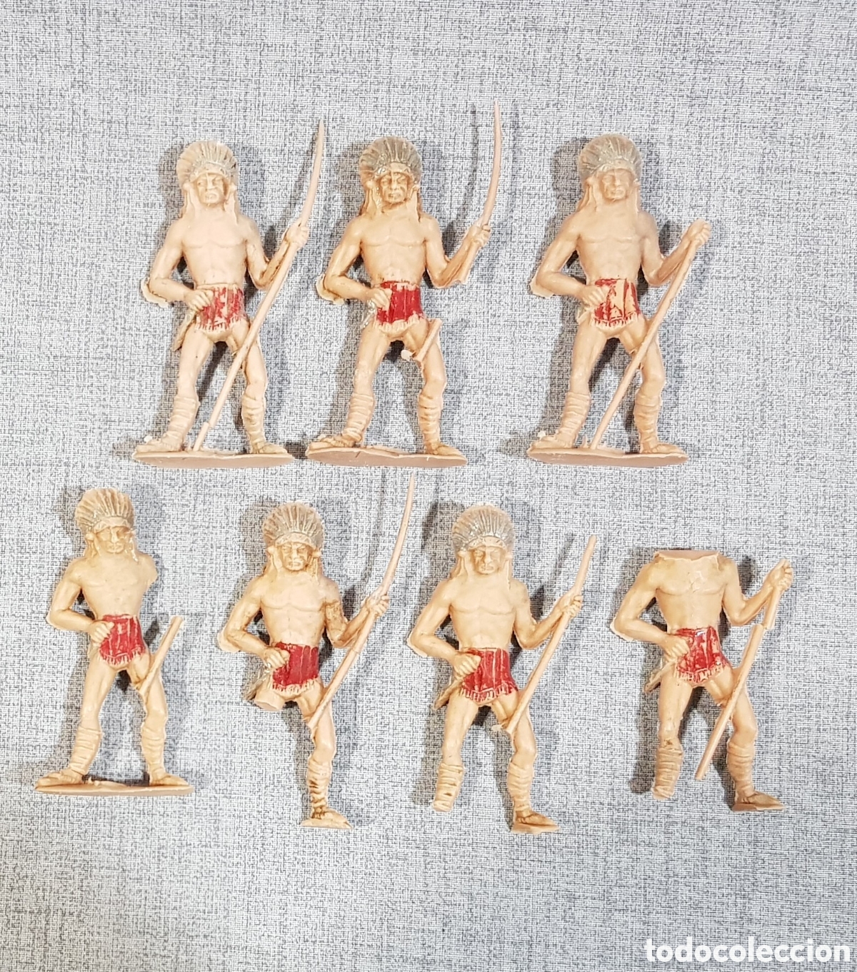 Figuras de Goma y PVC: FIGURAS PL&Aacute;STICO OESTE INDIO ALTURA 10 CMS FABRICANTE NO IDENTIFICADO (TIPO COMANSI, PECH, JECSA...)