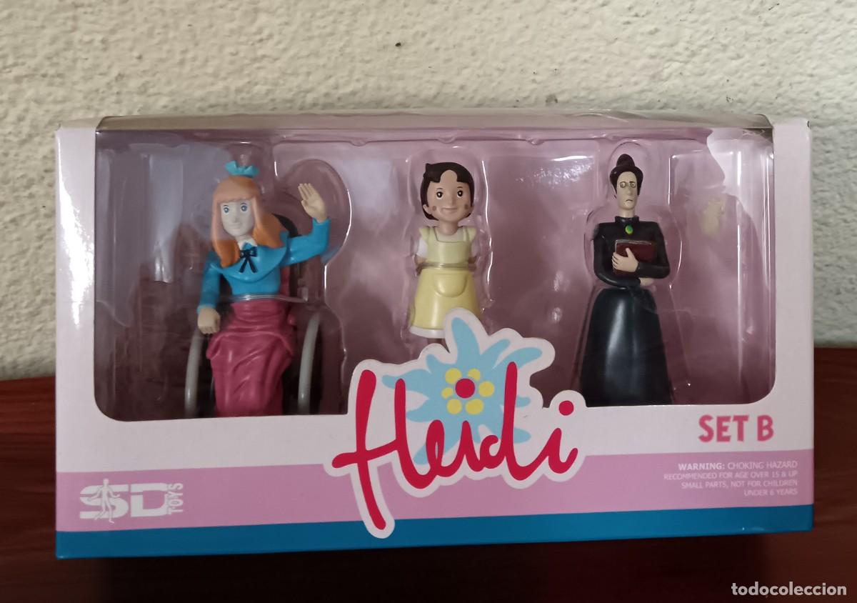 Figuras de Goma y PVC: SET FIGURAS CLARA HEIDI ROTTENMEIER DIRAC DIST A&Ntilde;O 2007 EN CAJA