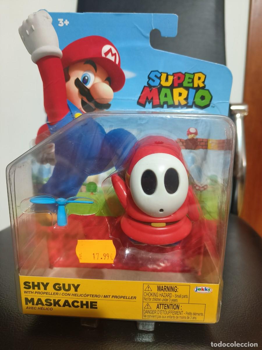 Figuras de Goma y PVC: Blisters sin abrir figura Super Mario Bros marca Jakks - Personaje de Shy Guy