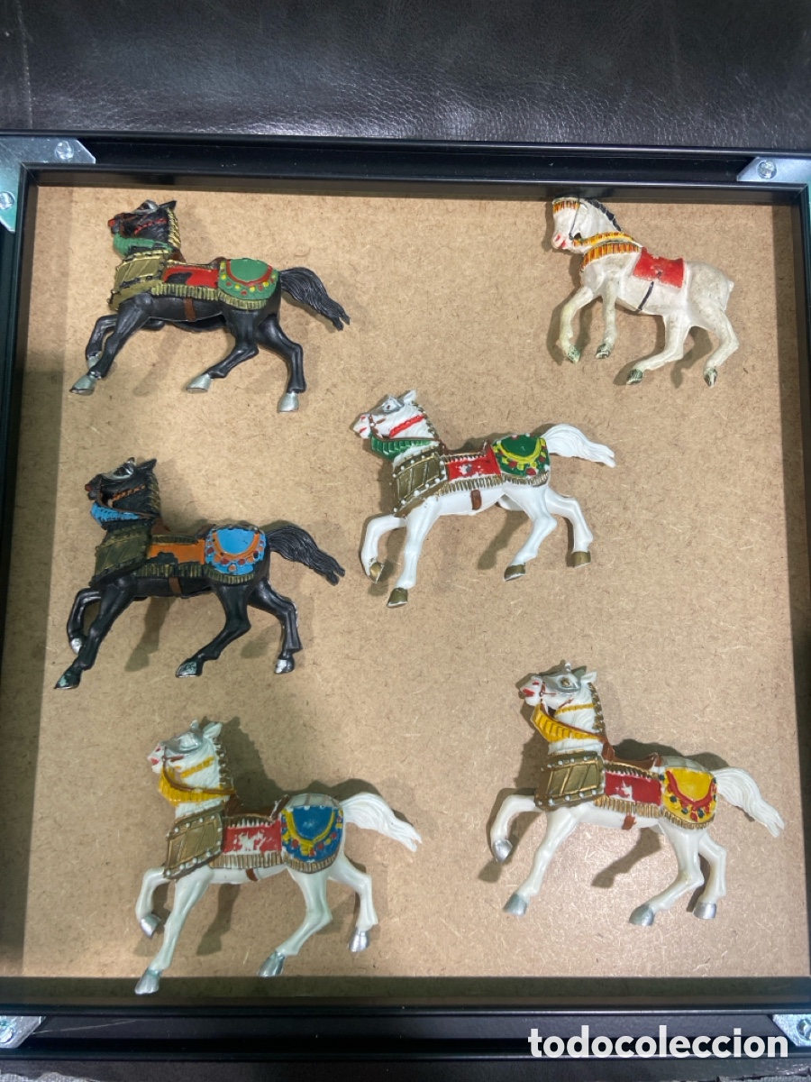 Figuras de Goma y PVC: Figuras. Lote 6 caballos. Reamsa, estereoplast, Peach
