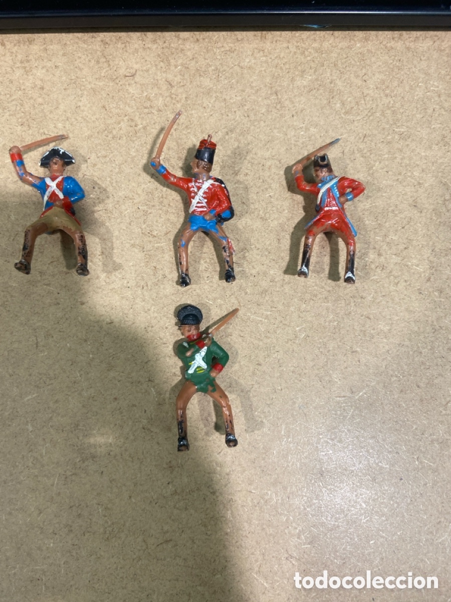 Figuras de Goma y PVC: Figuras. Lote 4 jinetes. Reamsa, Estereoplast, Peach