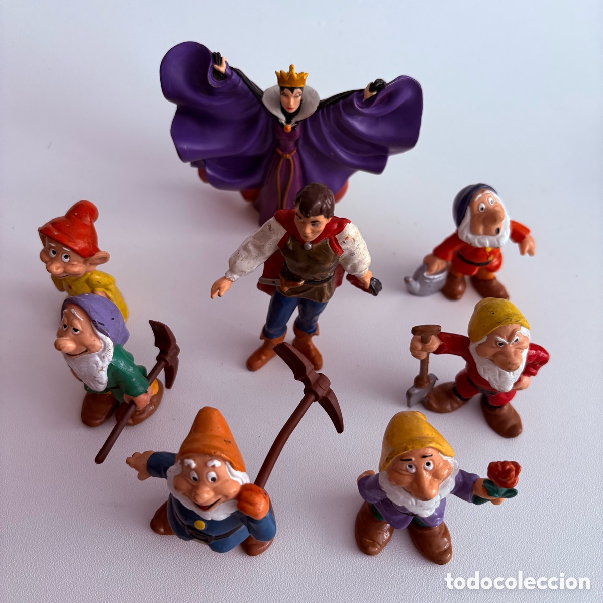 Figuras de Goma y PVC: Lote mu&ntilde;eco figura pvc blancanieves y los siete enanitos bullyland