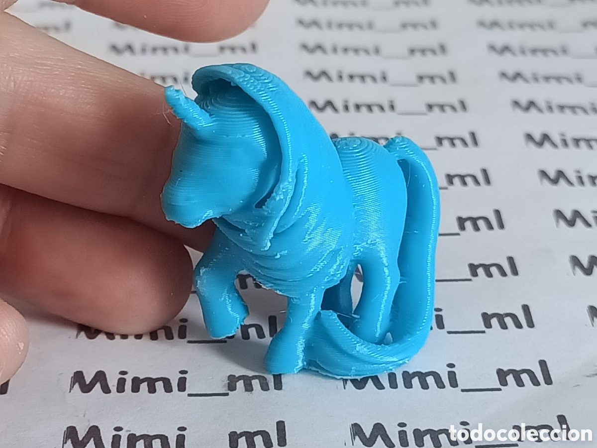 Figuras de Goma y PVC: Figura tipo dunkin peque&ntilde;o pony unicornio 3 cm aprox en impresi&oacute;n 3d