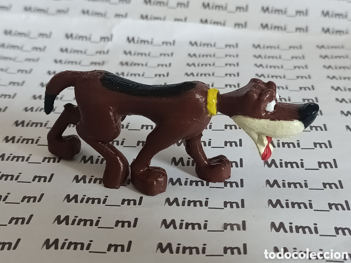 Figuras de Goma y PVC: Figura perro fantazoo Toribio en impresi&oacute;n 3d inspirada en Yolanda pintada a mano
