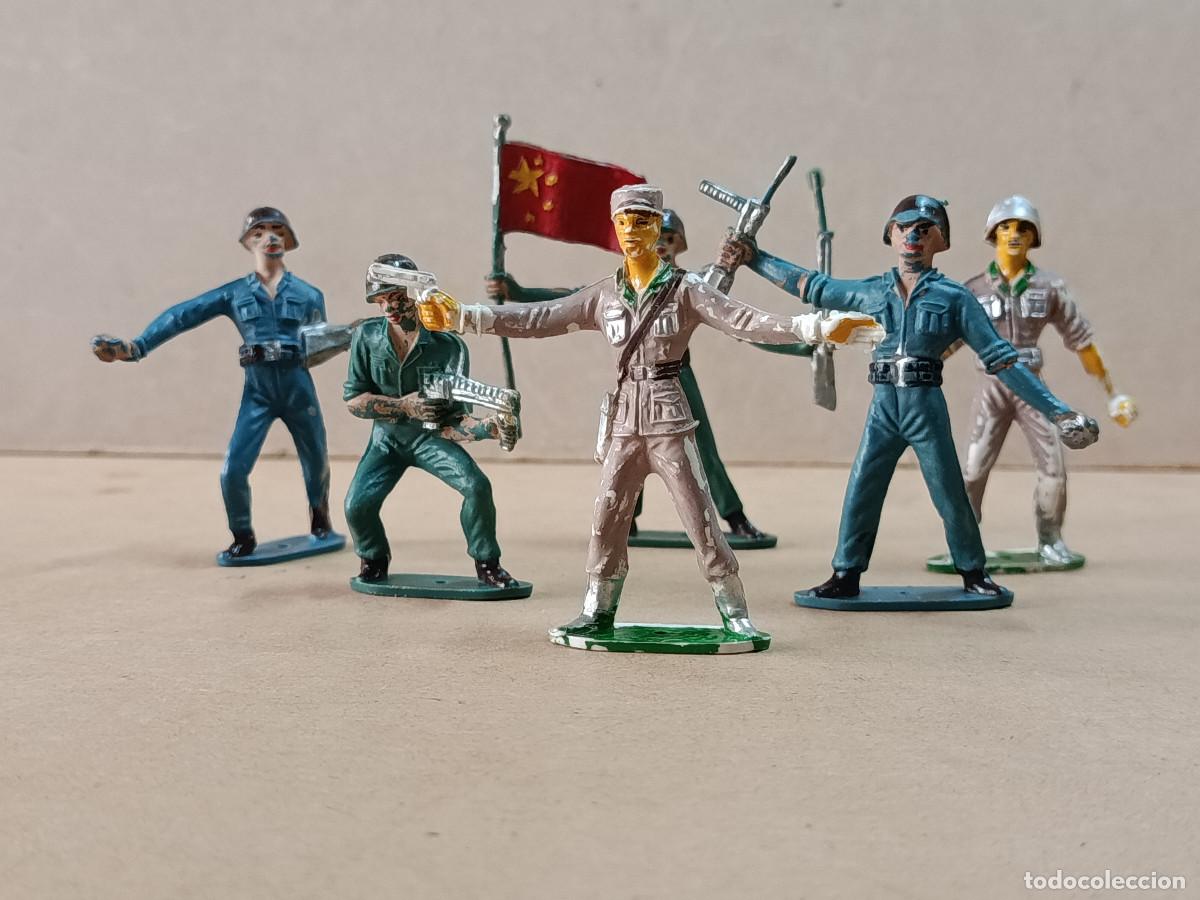 Figuras de Goma y PVC: 6 FIGURAS DE PL&Aacute;STICO REP&Uacute;BLICA POPULAR CHINA SERIE SOLDADOS DEL MUNDO COMANSI