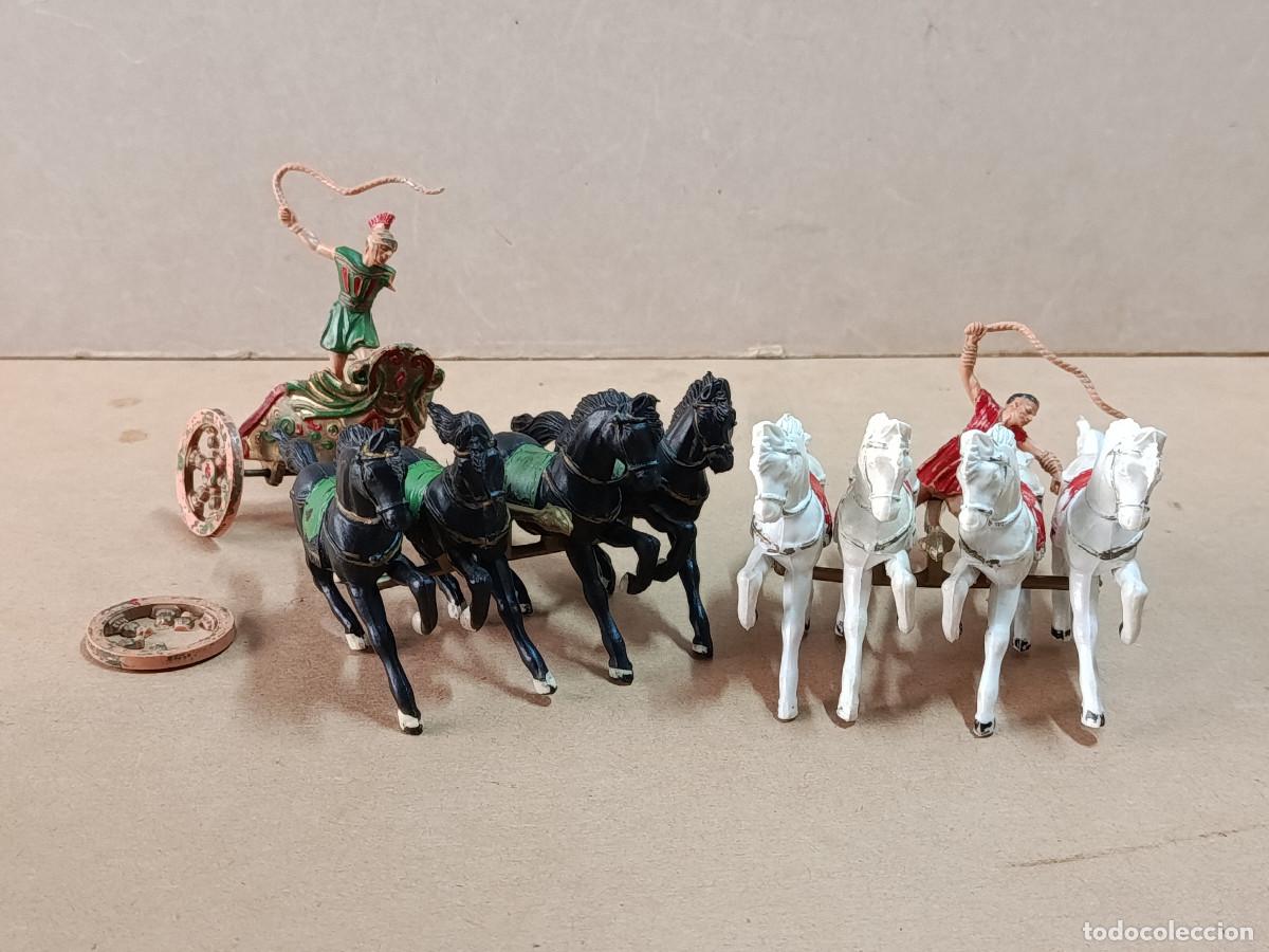 Figuras de Goma y PVC: 2 CU&Aacute;DRIGAS DE MESSALA Y BEN HUR REAMSA - VER DESCRIPCI&Oacute;N