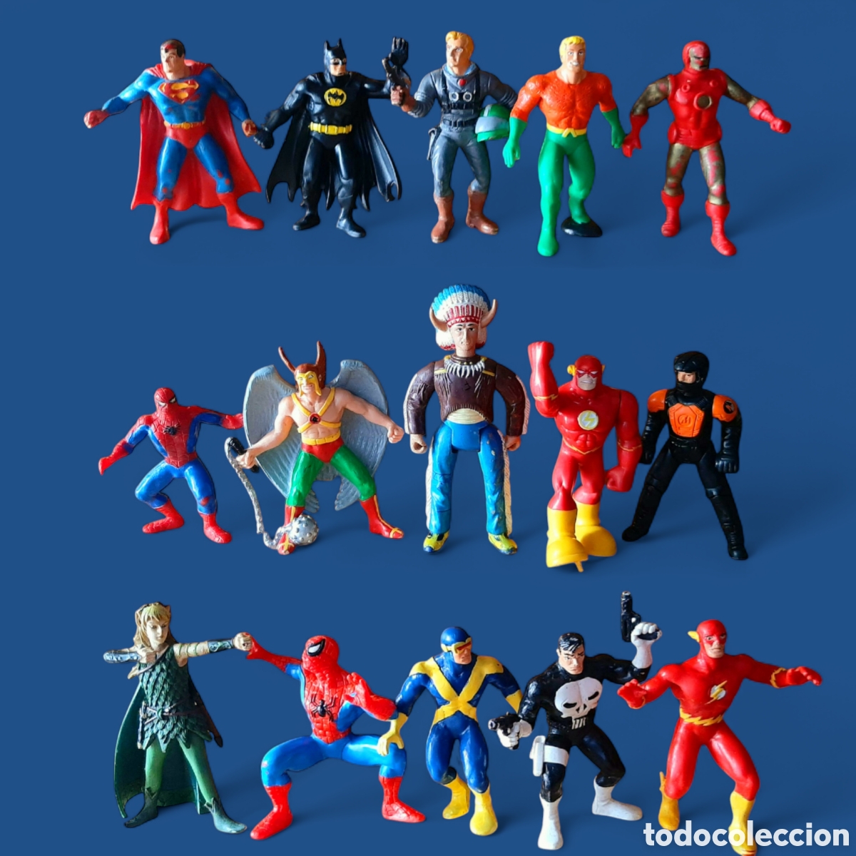 Figuras de Borracha e PVC: Figuras Marvel Heroes DC DC Comics - Batman Superman Spiderman Ironman Capitan America Hulk Punisher