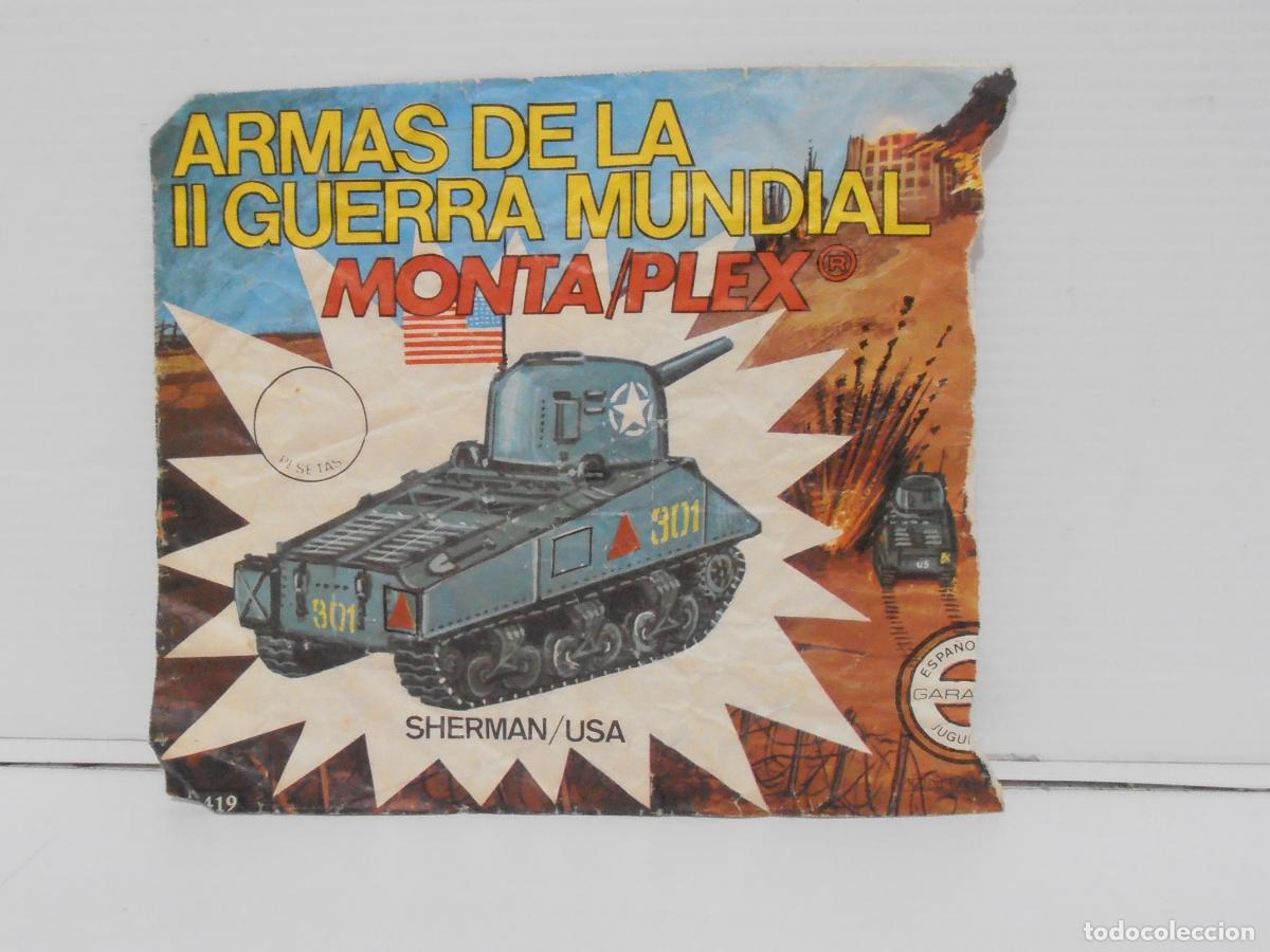 Figuras de Borracha e PVC: SOBRE VACIO, MONTA-PLEX, ARMAS DE LA II GUERRA MUNDIAL, SHERMAN USA, MONTAPLEX