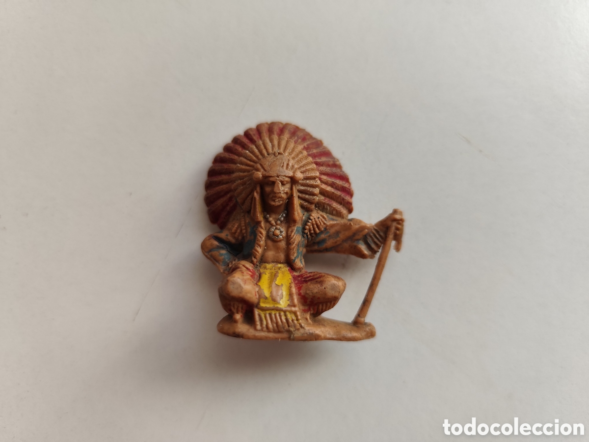 Figuras de Goma y PVC: Figura Indio Oeste Reamsa. A&ntilde;os 70/80. Tipo Comansi