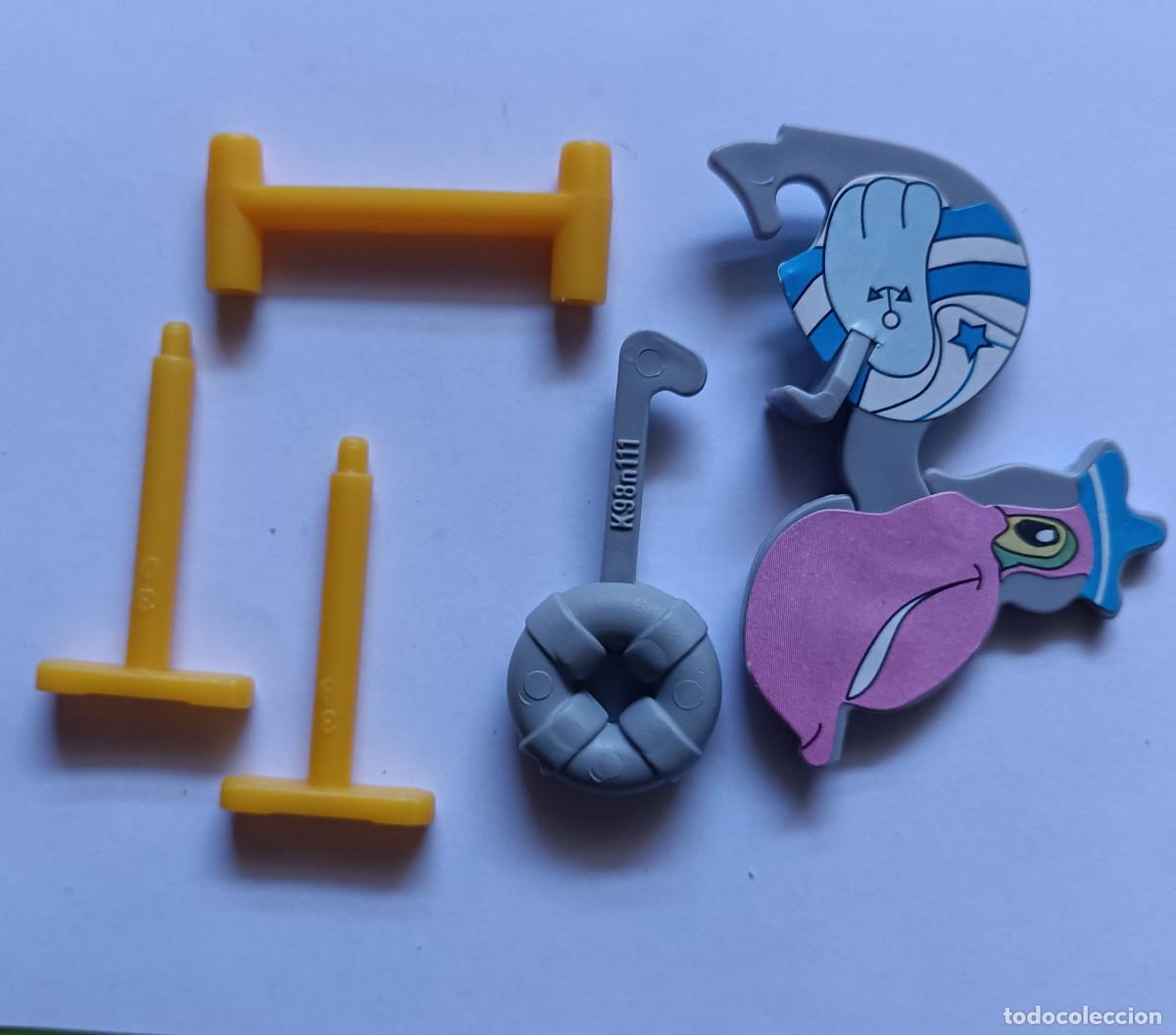Figuras de Goma Kinder: pajaro pelicano equilibrista kinder antiguo montable secundario desmontable ave marinero marino k 98