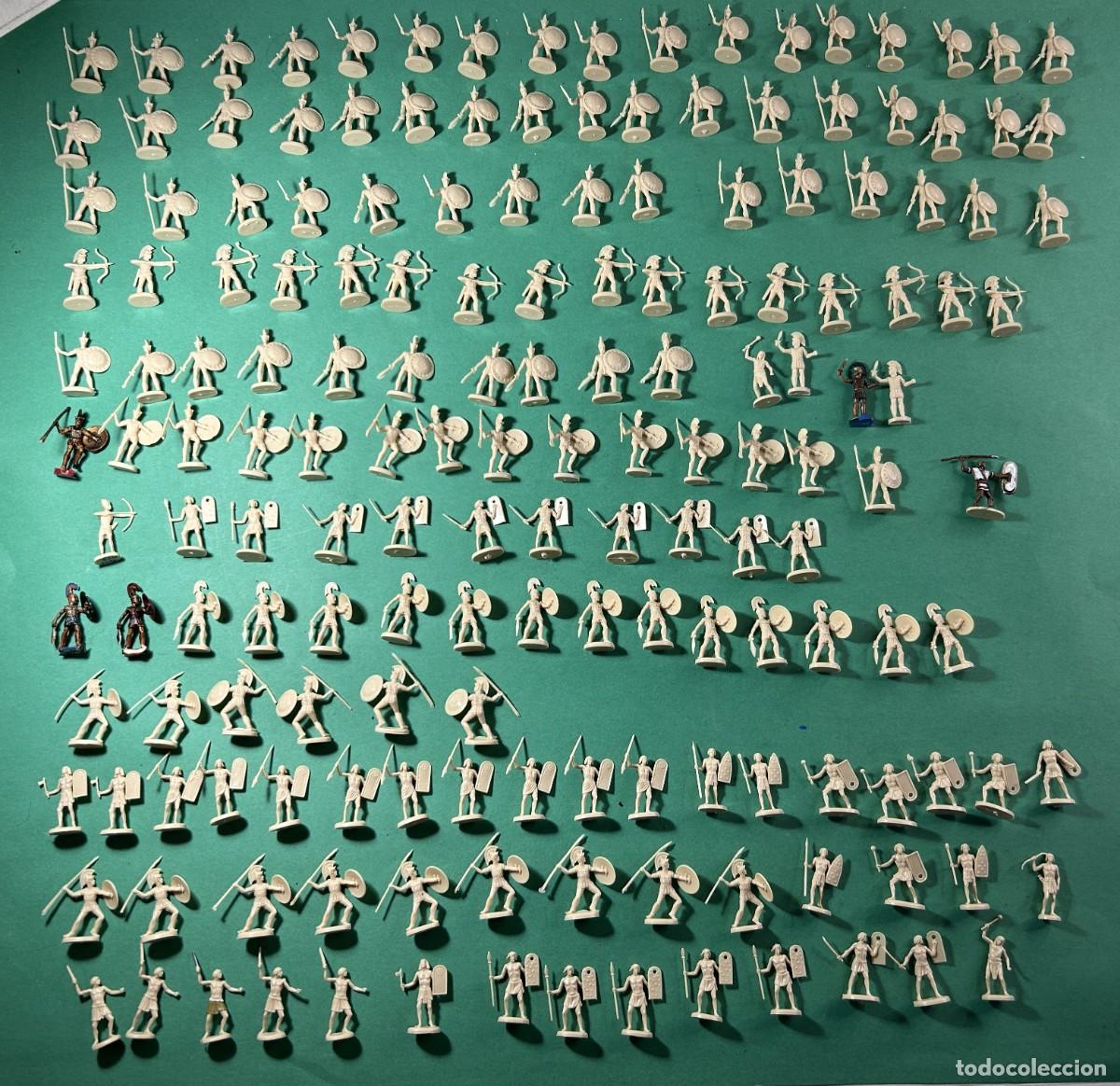 Figuras de Goma y PVC: LOTE DE FIGURAS ESPARTANOS GRIEGOS TIPO ATLANTIC AIRFIX BRITAINS