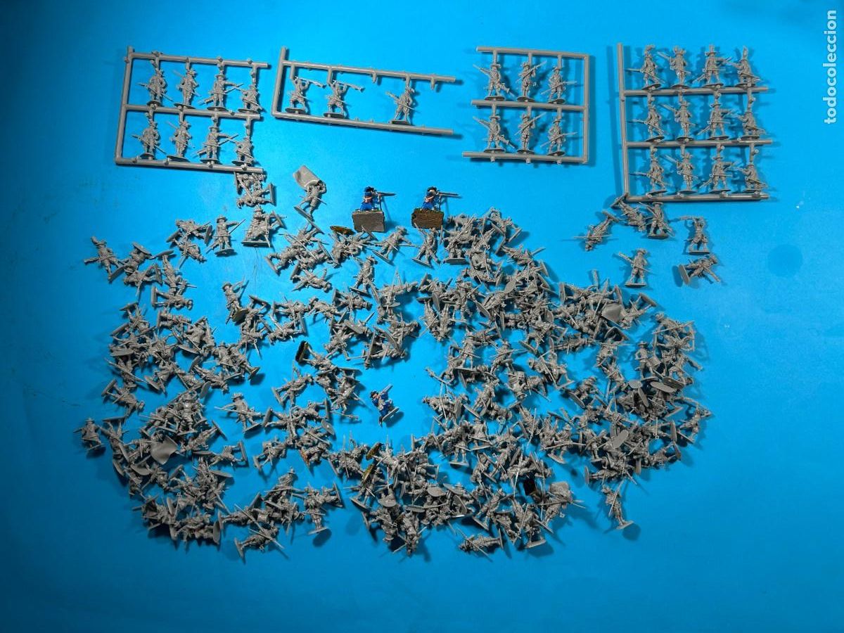Figuras de Goma y PVC: LOTE DE FIGURAS GUERRA 200 A&Ntilde;OS TIPO REVELL ATLANTIC AIRFIX BRITAINS VICTRIX
