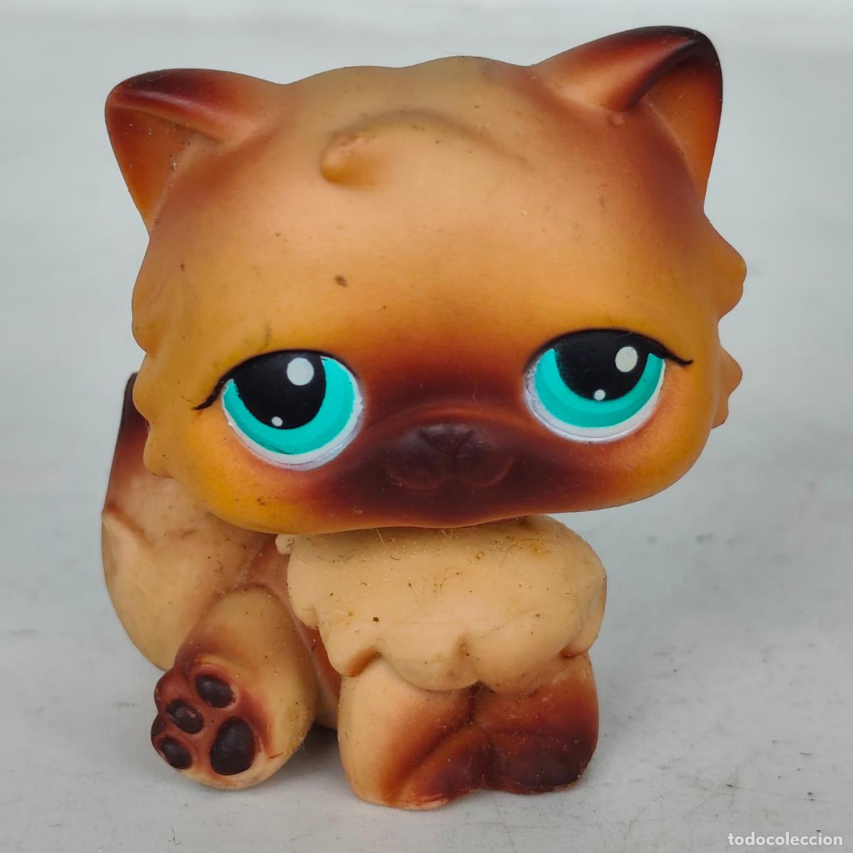 Figure di Gomma e PVC: HASBRO - Littlest Pet Shop VINTAGE 1st generaci&oacute;n 2004 - N&ordm; 22 - GATO - PERSIAN CAT persa