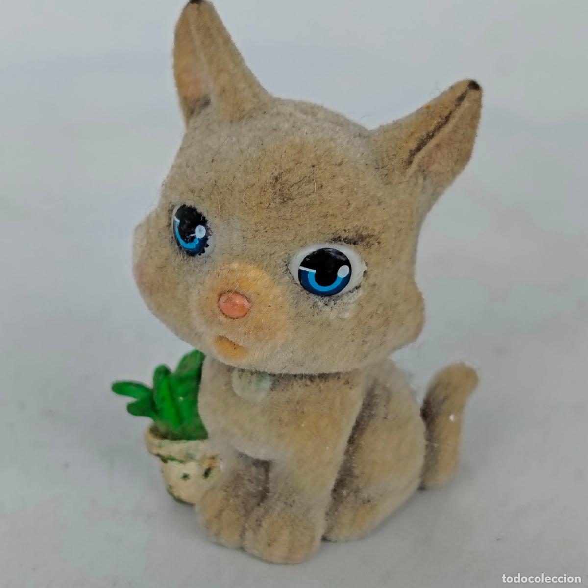 Figuras de Goma y PVC: Figura KITTY In My Pocket GATO CAT terciopelo sobre sorpresa