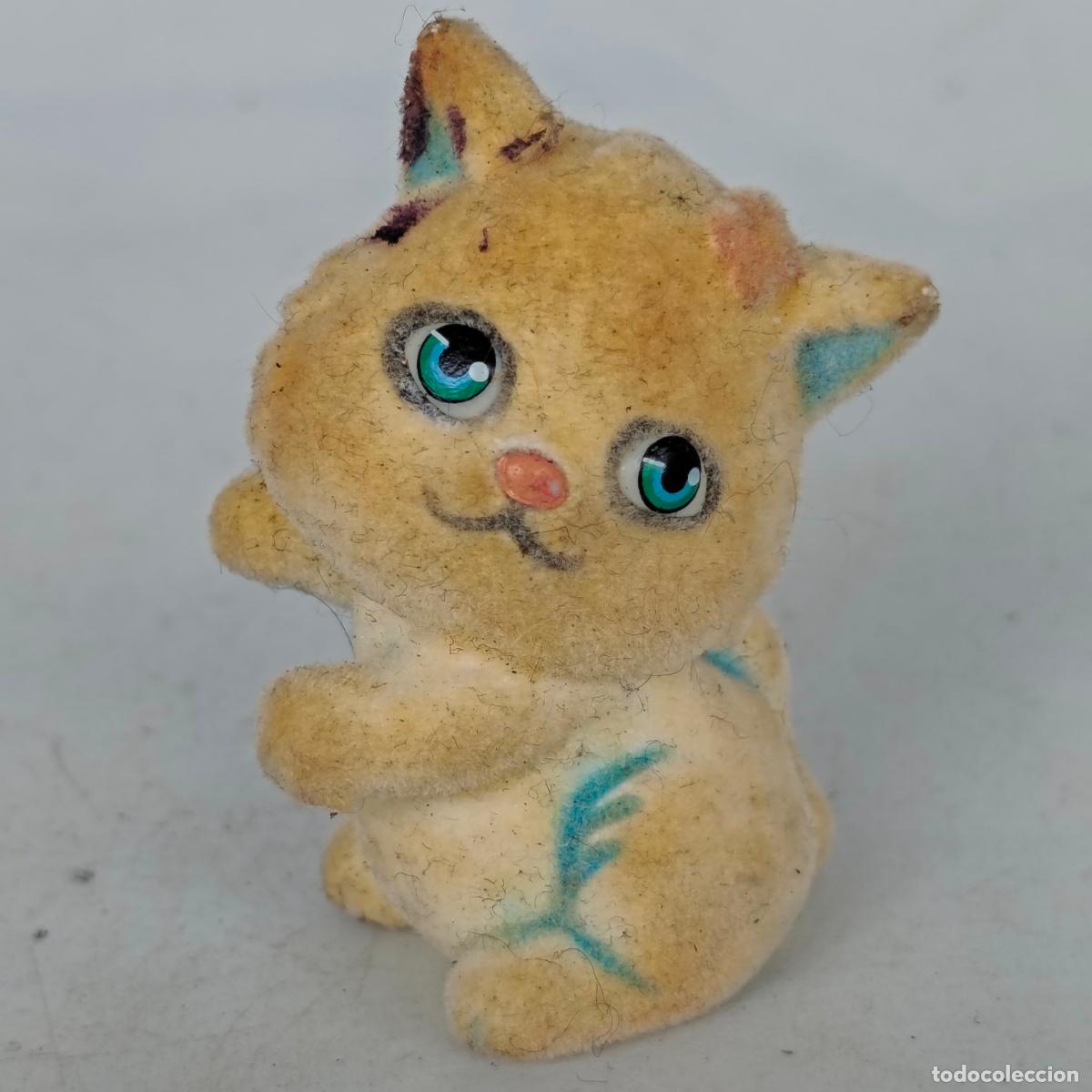 Figuras de Goma y PVC: Figura KITTY In My Pocket GATO CAT terciopelo sobre sorpresa