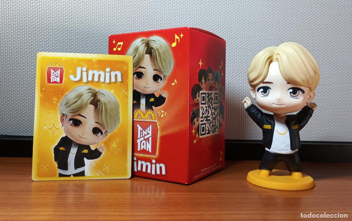 Figuras de Goma y PVC: Figura de Jimin, colecci&oacute;n Tyni Tan de McDonald's, a&ntilde;o 2025.