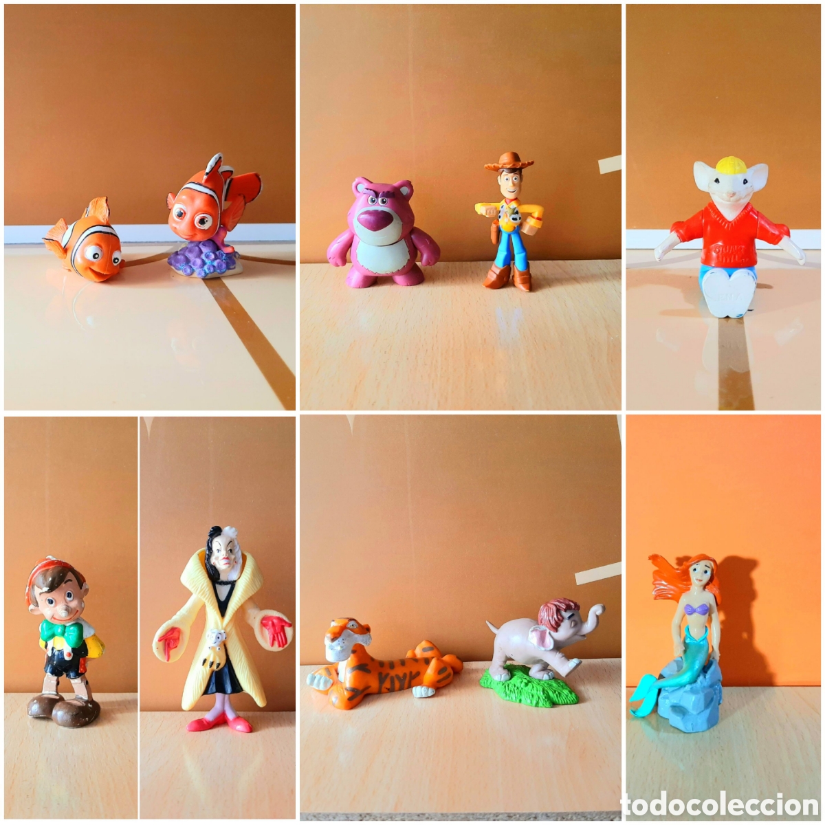 Figuras de Goma y PVC: Figuras Disney Stuart Little Ariel Sirenita Pinocho Cruella Libro de la Selva Nemo Toy Story