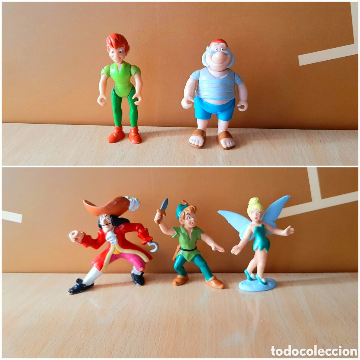 Figuras de Goma y PVC: Figuras PVC Peter Pan Capitan Garfio. Bullyland Disney