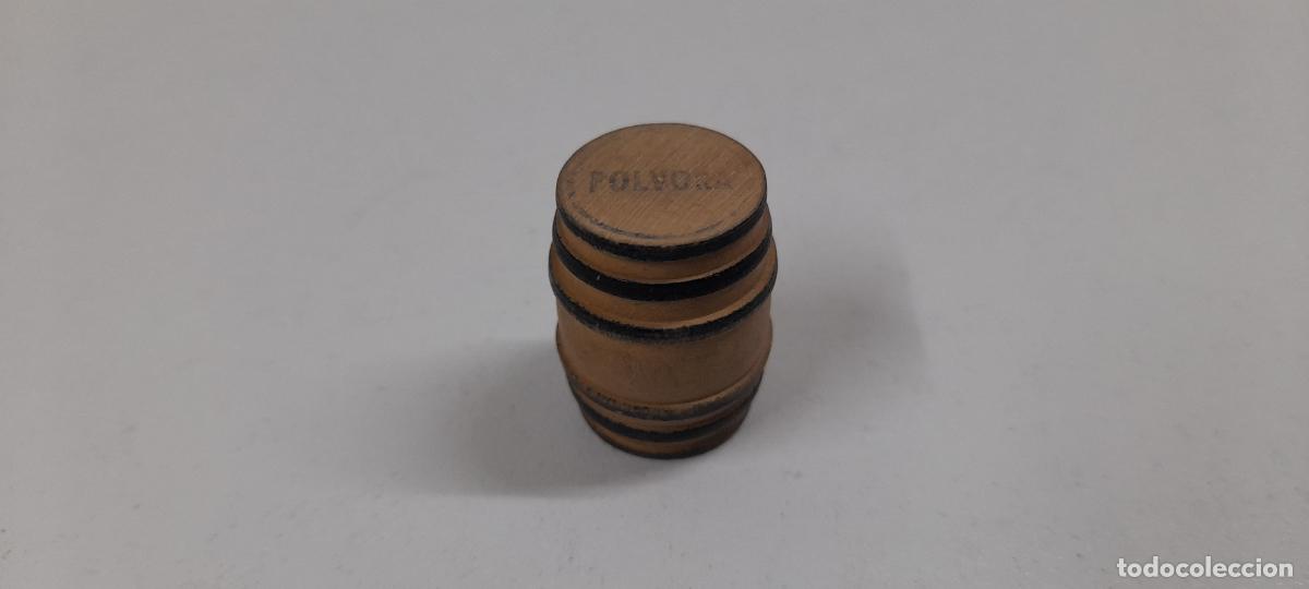 Figuras de Goma y PVC: BARRIL DE POLVORA REALIZADO EN MADERA . COMPLEMENTO DEL OESTE O DECORADO . ORIGINAL A&Ntilde;OS 50