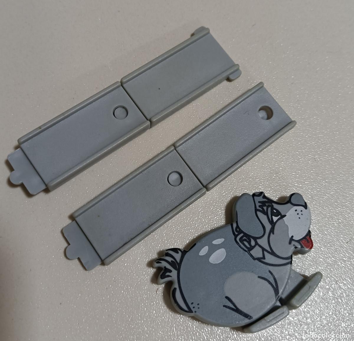 Figuras de Goma Kinder: perro kinder tobogan secundario montable a&ntilde;os 90 99 k animal desmontable