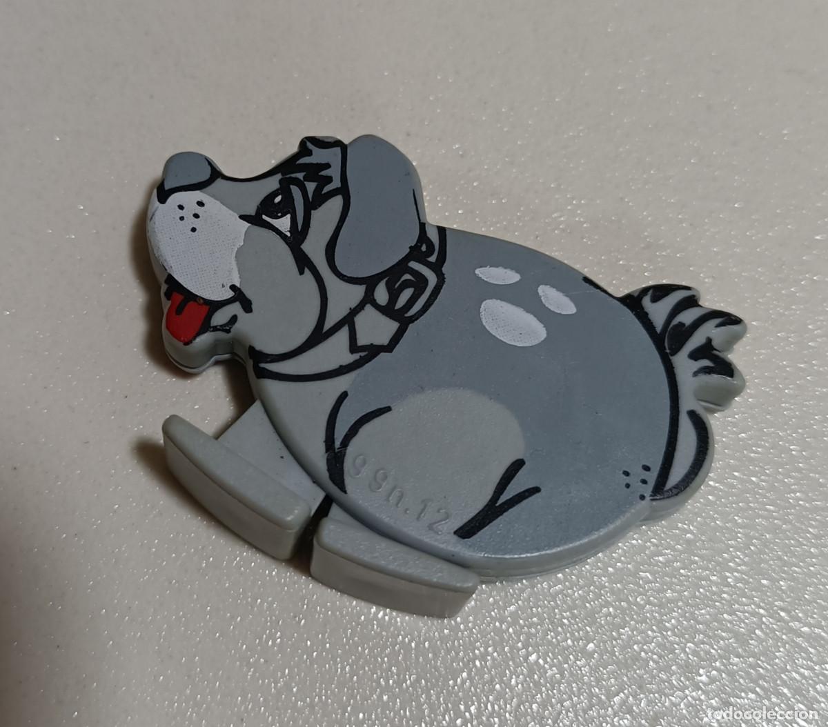 Figuras de Goma Kinder: perro kinder pertenece a un tobogan secundario montable a&ntilde;os 90 99 k animal desmontable